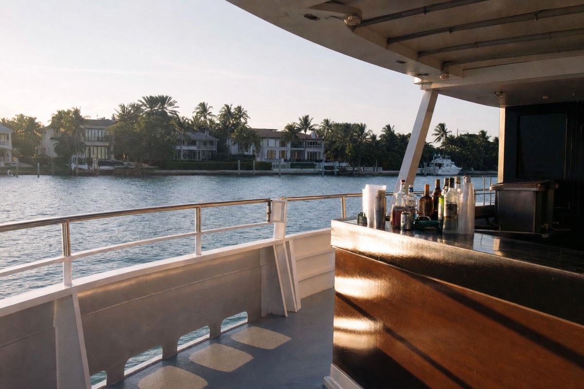 Miami Sunset Cruise with Celebrity Homes and Open Bar